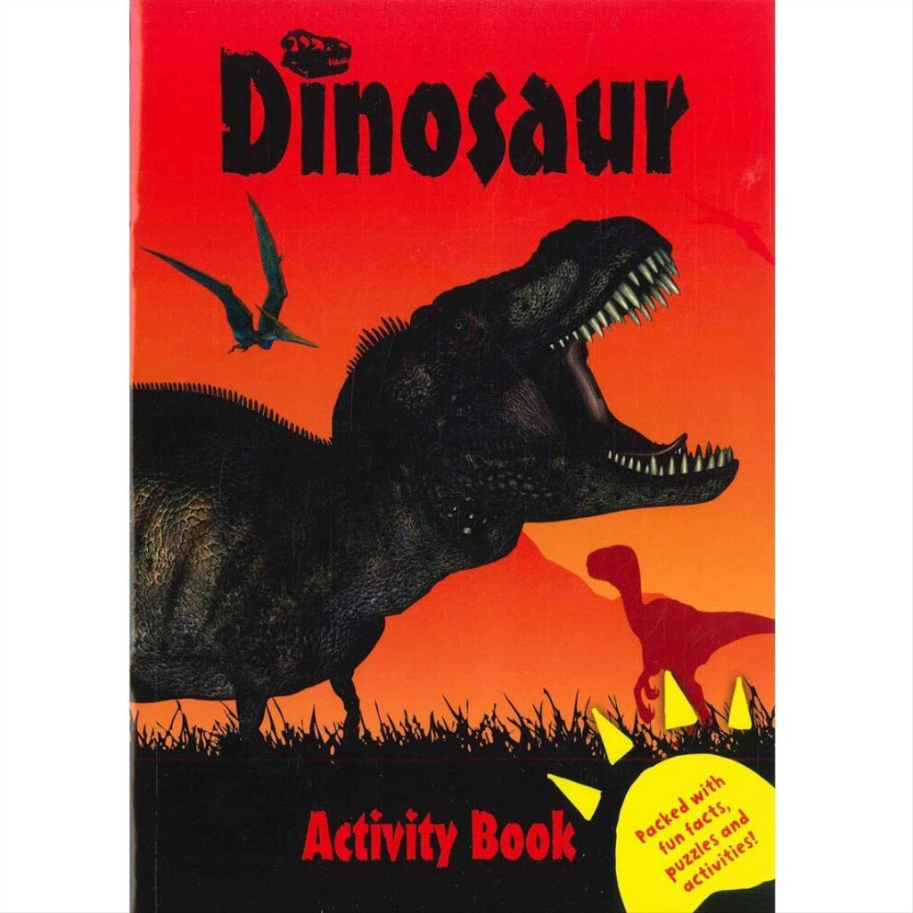 Dinosaur Activity Book - Red - Maqio