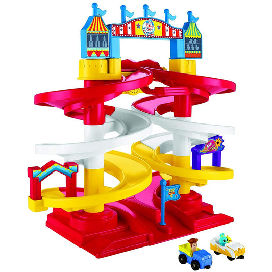 Fisher-Price Disney Pixar Toy Story 4 Carnival Spiral Speedway Playset GFG56 - Maqio