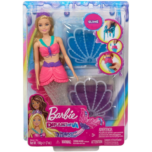 Barbie Dreamtopia Mermaid Doll with Glitter Slime GKT75 - Maqio