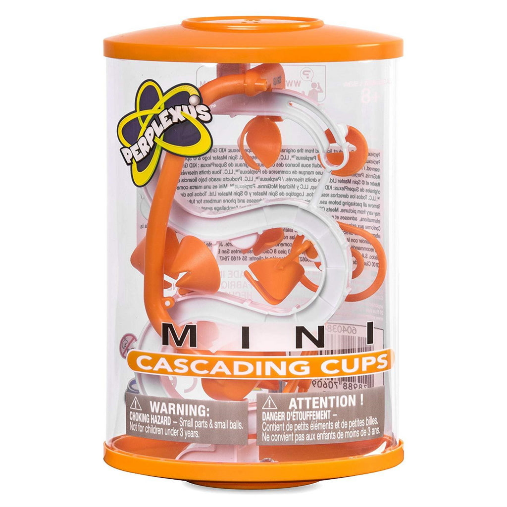 Spin Master Perplexus Mini Cascading Cups Brain Teaser Game (Orange) - Maqio