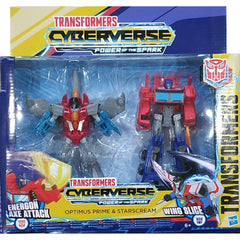 Transformers Cyberverse Optimus Prime and Starscream 2-Pack E5557 - Maqio