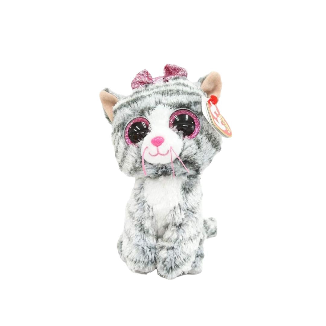 Ty Toys Beanie Babies Boos Kiki Grey Cat 15cm - Maqio