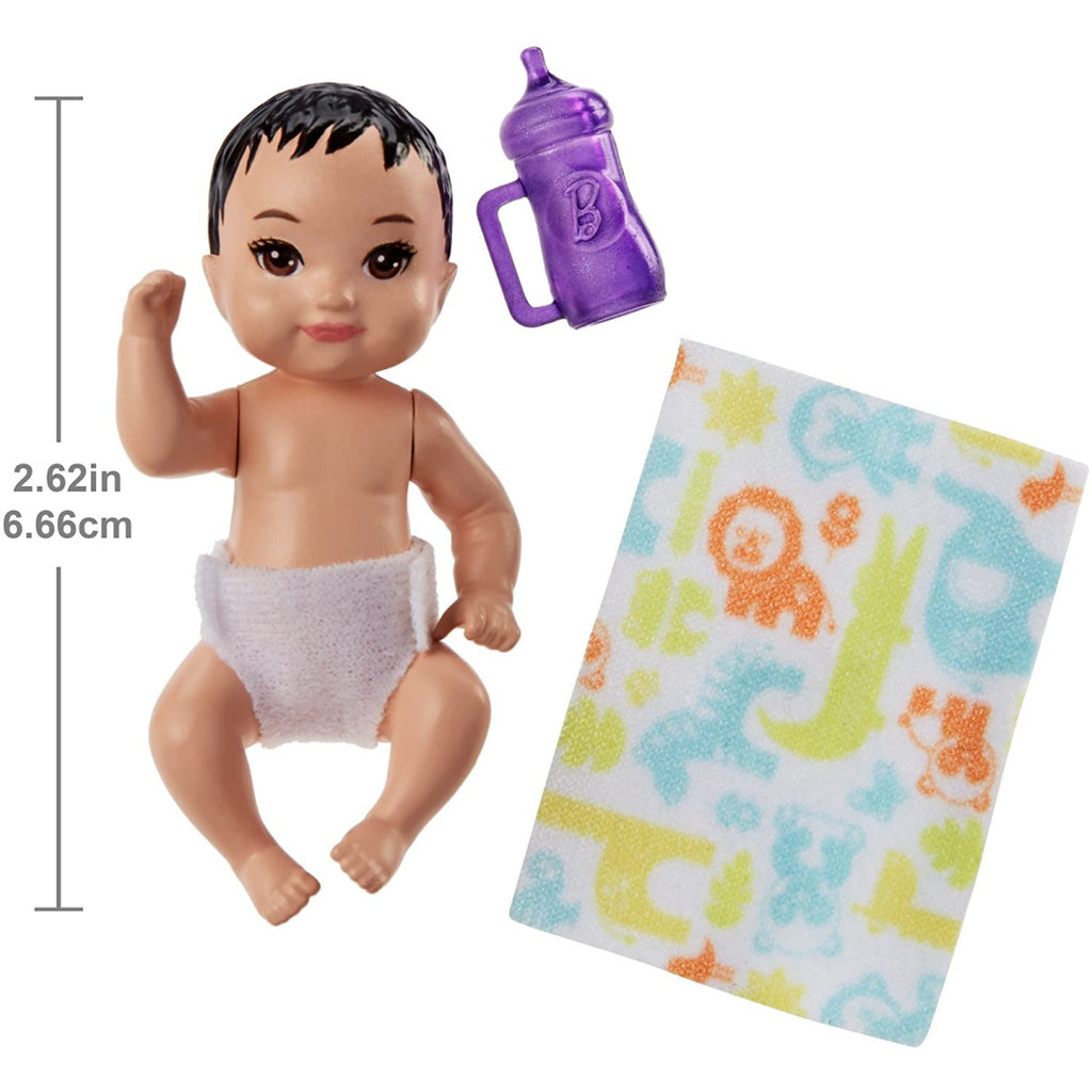 Barbie Skipper Babysitters Baby Doll & Purple Bottle - Maqio