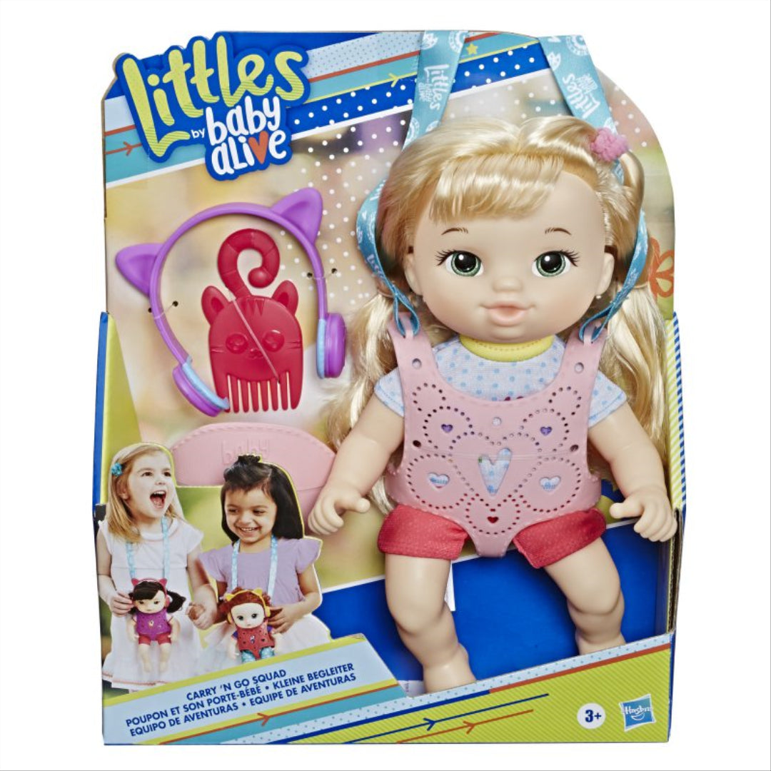 Baby Alive Littles Pink Carry N Go Squad Doll - Maqio