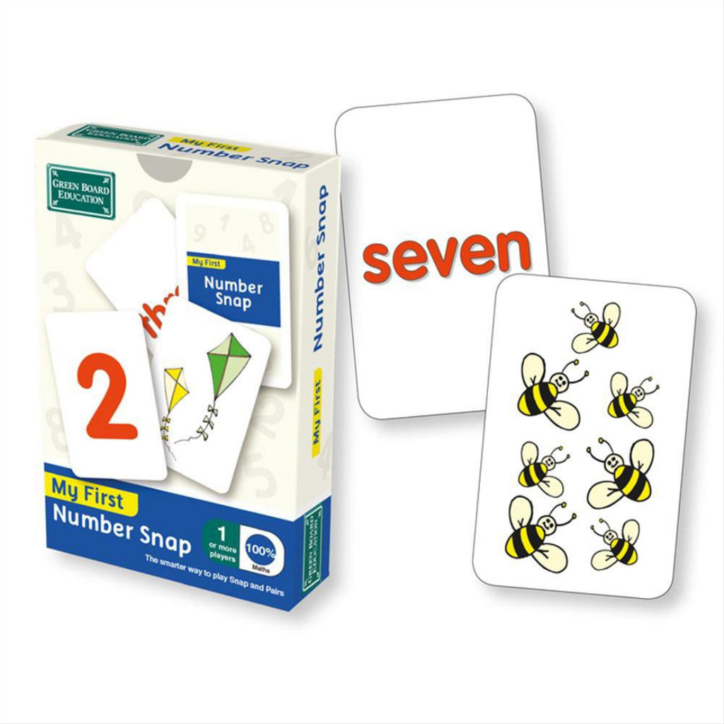 Green Board Education My First Number Snap Card Game - Maqio