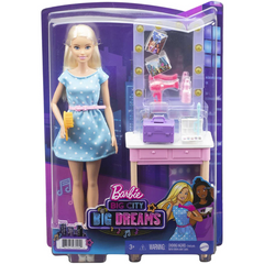 Barbie Big City Big Dreams Blonde "Malibu" Roberts Doll 11.5-inch doll and Backstage Dressing Room Playset with Accessories