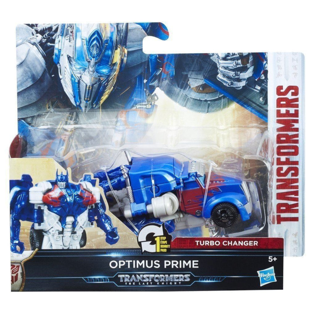Transformers The Last Knight 1-Step Turbo Changer Optimus Prime Figure - Maqio