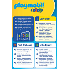 Playmobil 123 3pc Construction Worker & Wheel Barrow Figure - Maqio