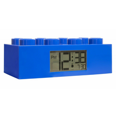 LEGO Blue Brick Clock By ClicTime 2.75 inches 9002151 - Maqio