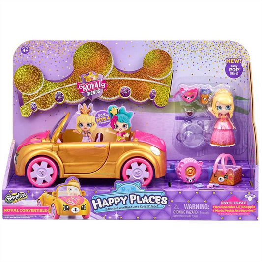 Shopkins Happy Places Royal Trends Convertible Car - Maqio