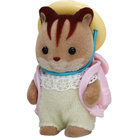 Sylvanian Families Walnut Squirrel Baby Figure and Accessories