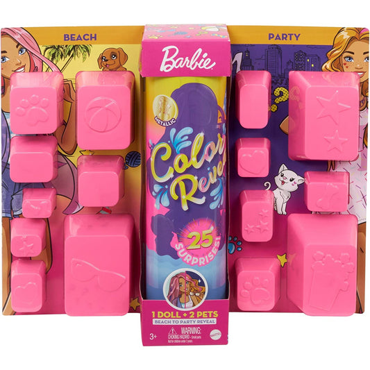 Barbie Colour Reveal Beach To Party Doll And Accessories