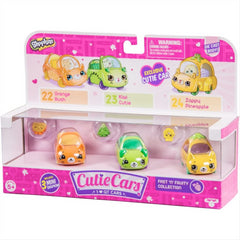 Shopkins Cutie Car Fast N Fruity Toy 3 Vehicle Playset and Figures