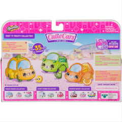 Shopkins Cutie Car Fast N Fruity Toy 3 Vehicle Playset and Figures