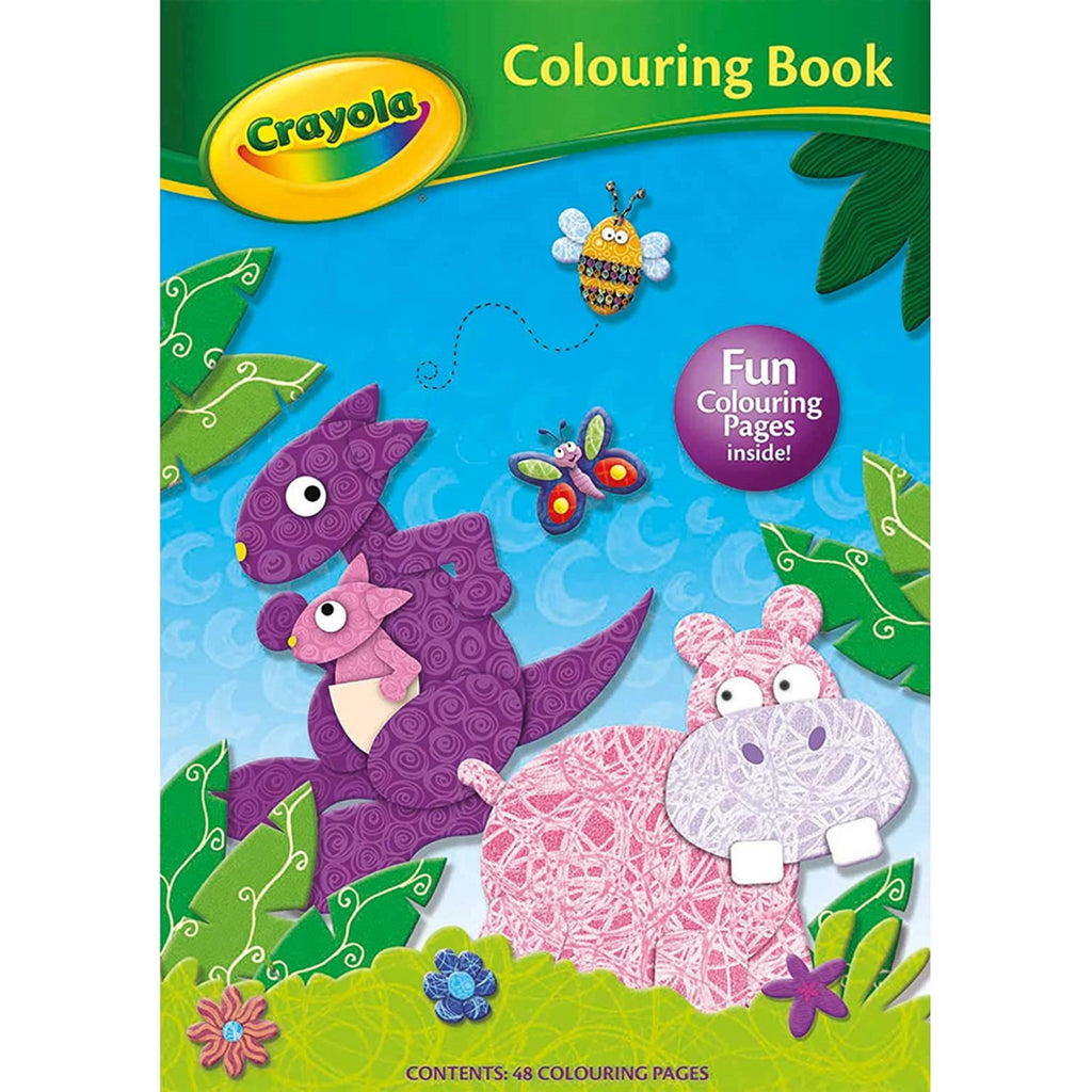 Crayola Colouring Book Hippo Front - Maqio