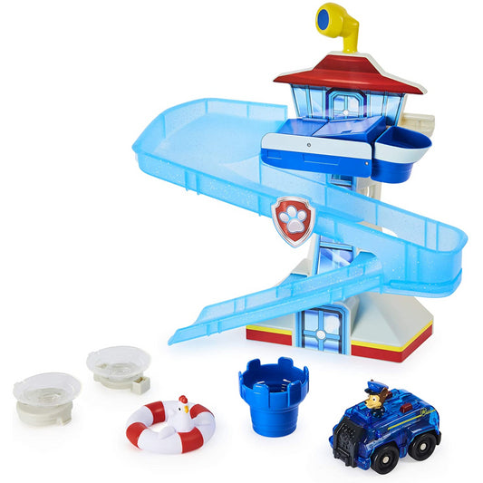 Paw Patrol Adventure Bay Bath Playset with Light up Chase Vehicle - Maqio