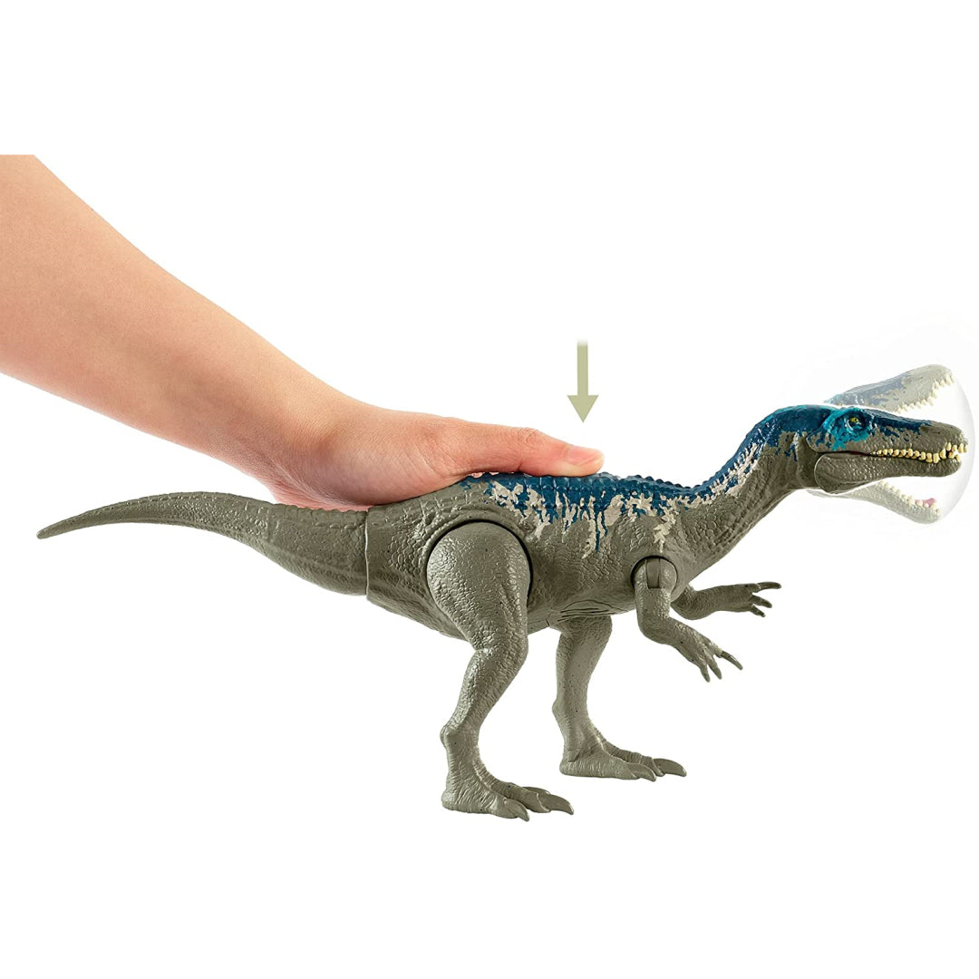 Jurassic World Roar Attack Dinosaur Figure with Movable Joints & Sounds - Baryonyx - Maqio