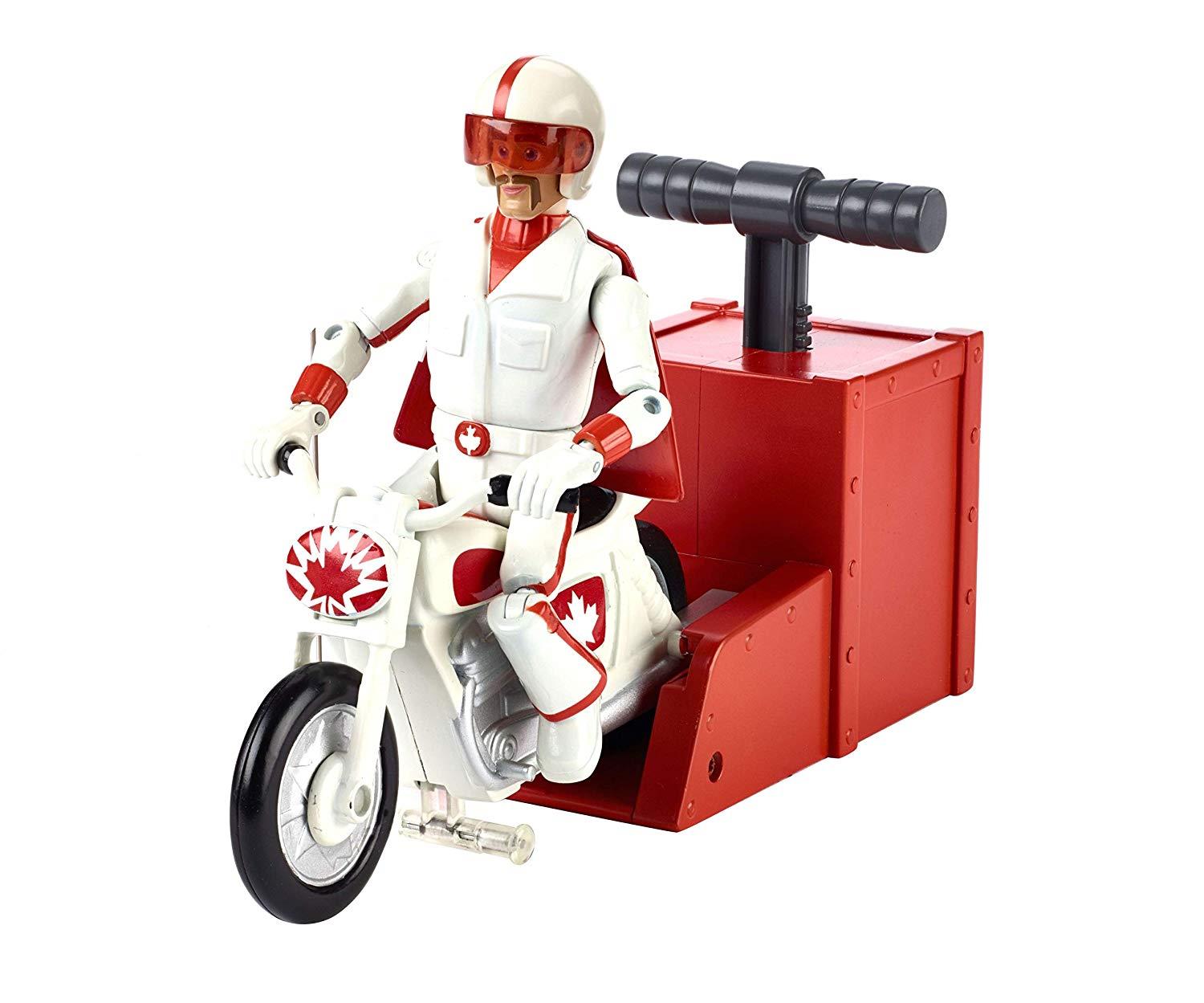 Disney Pixar Toy Story 4 Stunt Bike Racer Duke Caboom with Motorcycle GFB55 - Maqio