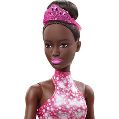 Barbie Winter Sports Ice Skater Brunette Doll 12 Inches with Pink Dress Jacket