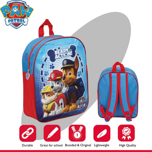 Paw Patrol - Authentic Official Licensed School Backpack Chase Marshall Rubble R - Maqio