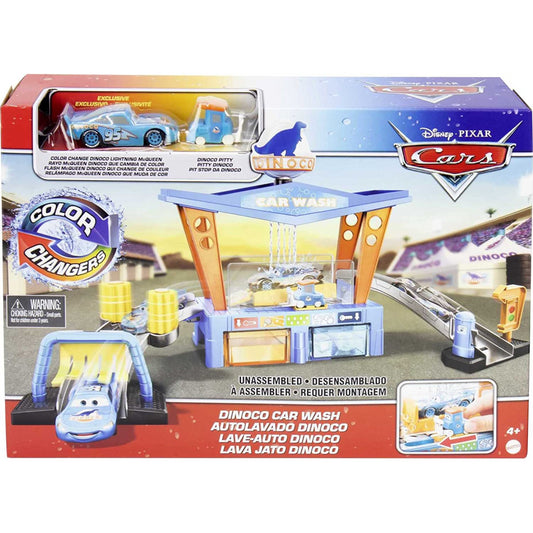 Disney Pixar Cars Colour Changers Dinoco Car Wash Playset