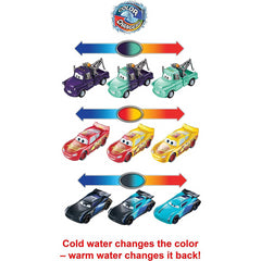 Disney Pixar Cars Colour Changers Lightening McQueen Mater & Jackson Storm 3 Pack