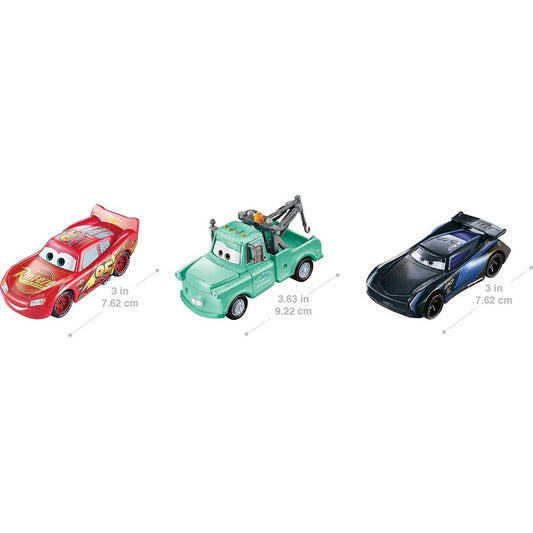 Disney Pixar Cars Colour Changers Lightening McQueen Mater & Jackson Storm 3 Pack