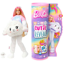 Barbie Cutie Reveal Doll & Lamb Plush Costume & 10 Surprises