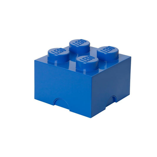LEGO Brick 4 Knobs Stackable Blue Storage Box 5.7 Litre - Maqio