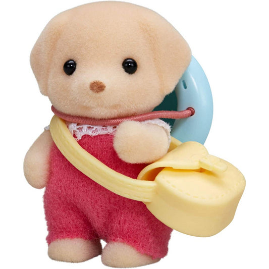 Sylvanian Families Yellow Labrador Baby Figure and Accessories