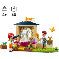 LEGO Friends 41696 Pony Washing Stable Horse with Mia Mini Doll Set