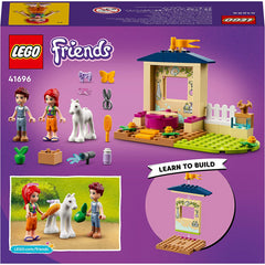 LEGO Friends 41696 Pony Washing Stable Horse with Mia Mini Doll Set