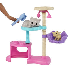 Barbie Kitty Condo Playset with 1 Cat 4 Kittens and Cat Tree