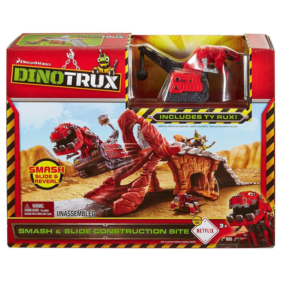 Construction Site with Vehicle T-Rux | Game Set | Dino-Trux | Mattel CJV83 - Maqio
