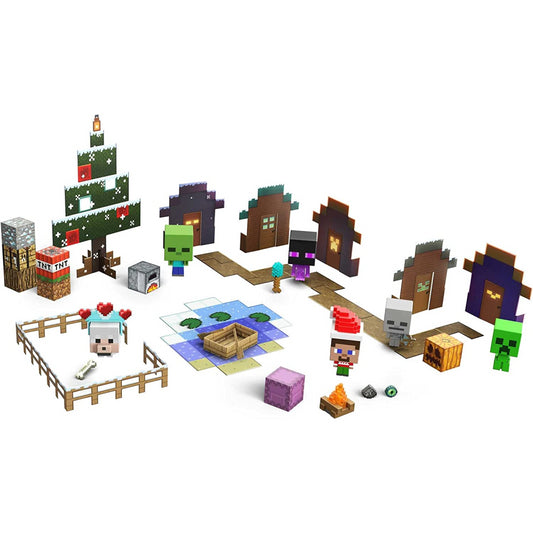 Mattel Minecraft Christmas Advent Calendar Toy with Mulitiple Characters