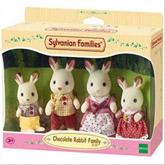 Sylvanian Families Chocolate Rabbit Family 4 Figures Playset