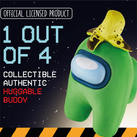 Among Us Series 2 Huggable Plush Crewmate Figure 30cm - Green & Banana