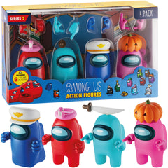 Among Us Series 2 Action Figures 4 Pack Figures & Accessories In Box 11cm
