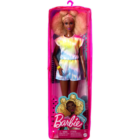 Barbie Fashionistas Doll 180 - Blonde Afro Tie-Dye Romper & Bracelet