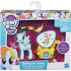 My Little Pony Rainbow Dash Figurine with Royal Spin Along Chariot