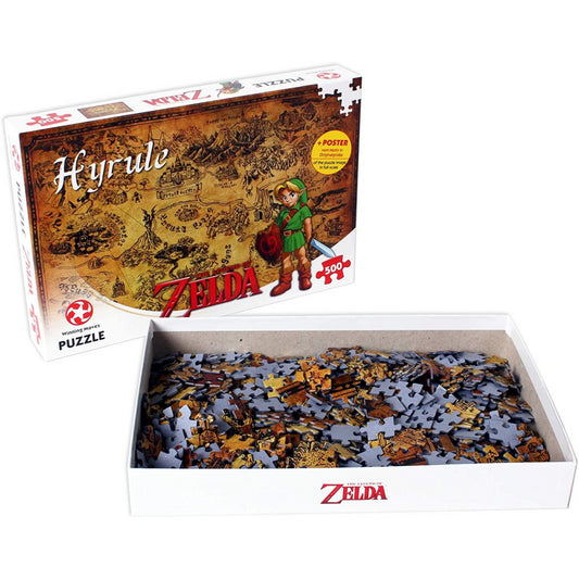 Winning Moves Legend of Zelda Hyrule Field 500-piece Jigsaw Puzzle - Maqio