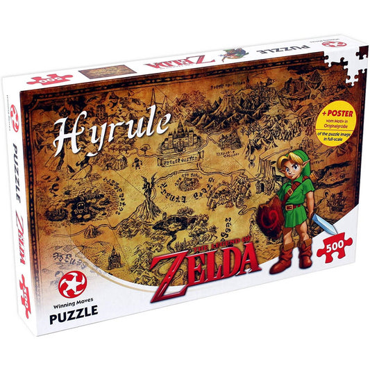 Winning Moves Legend of Zelda Hyrule Field 500-piece Jigsaw Puzzle - Maqio