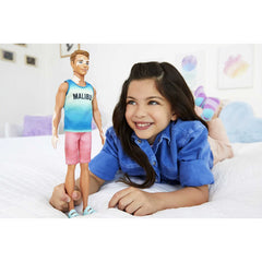Barbie Ken Fashionistas Doll Brown Cropped Hair Malibu Tank Beachwear