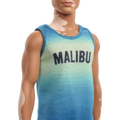 Barbie Ken Fashionistas Doll Brown Cropped Hair Malibu Tank Beachwear
