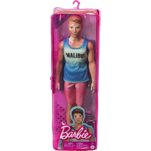 Barbie Ken Fashionistas Doll Brown Cropped Hair Malibu Tank Beachwear