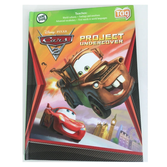 LeapFrog LeapReader TAG Book: Disney-Pixar Cars 2 Project Undercover - Maqio