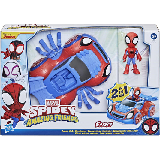 Marvel Spider-Man Change 'N Go Web-Crawler And Spidey Action Figure