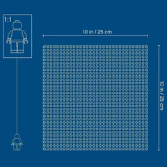 Lego Classic Winter Construction Baseplate White 25 cm X 25 cm 11010