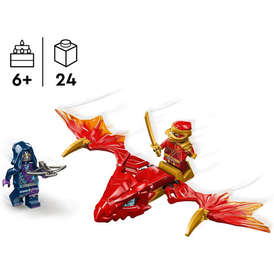 LEGO NINJAGO 71801 Kais Rising Dragon Strike Ninja Toy Building Set with Kai