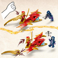 LEGO NINJAGO 71801 Kais Rising Dragon Strike Ninja Toy Building Set with Kai
